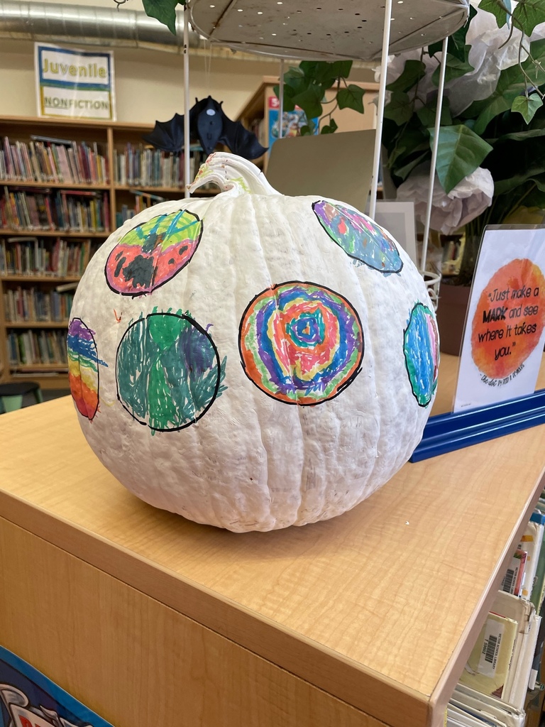 Here is 4 of 7 of our literacy pumpkins.